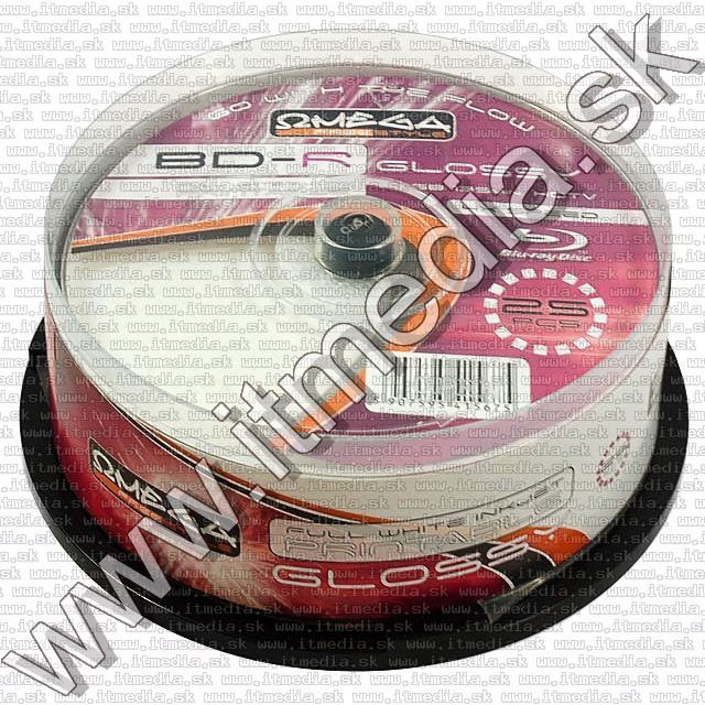 Image of Omega Freestyle BD-R 4x (25GB) BluRay 25Cake (Glossyprint) (IT8425)